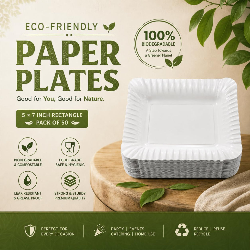 GK Bio Paper Plate 10x12 inch